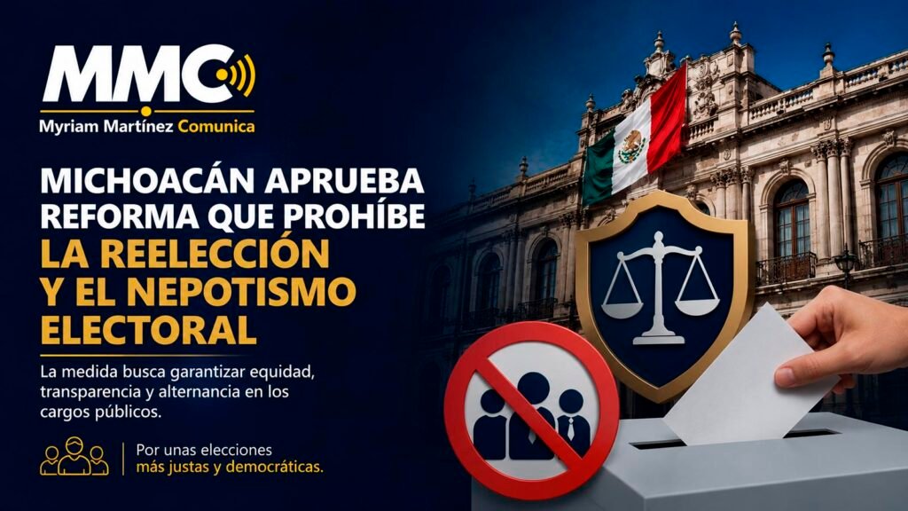 Sesión del Congreso de Michoacán durante la aprobación de la reforma sobre reelección y nepotismo electoral.