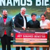Alfredo Ramírez Bedolla durante la presentación de resultados del Programa para Familias Cuidadoras de niñas y niños con cáncer.