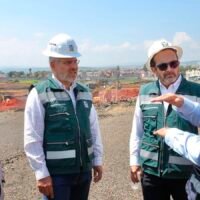 El gobernador Alfredo Ramírez Bedolla supervisa la construcción del Hospital General Regional del IMSS en Villas del Pedregal.