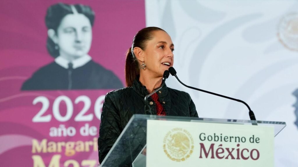 Claudia Sheinbaum informa que la inflación anual en México bajó a 3.12 por ciento en julio de 2026.