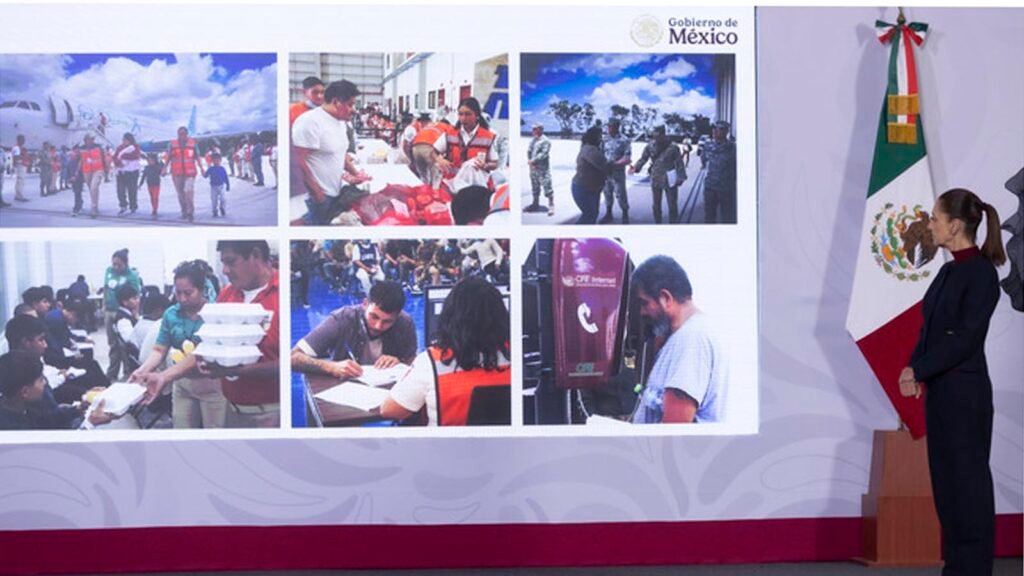 Claudia Sheinbaum presenta resultados de México te abraza para mexicanos repatriados