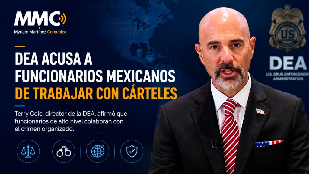 Terry Cole, administrador de la DEA, durante una declaración sobre funcionarios mexicanos y cárteles