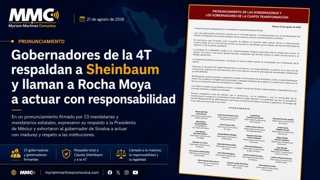 Rubén Rocha Moya retoma sus funciones como gobernador de Sinaloa