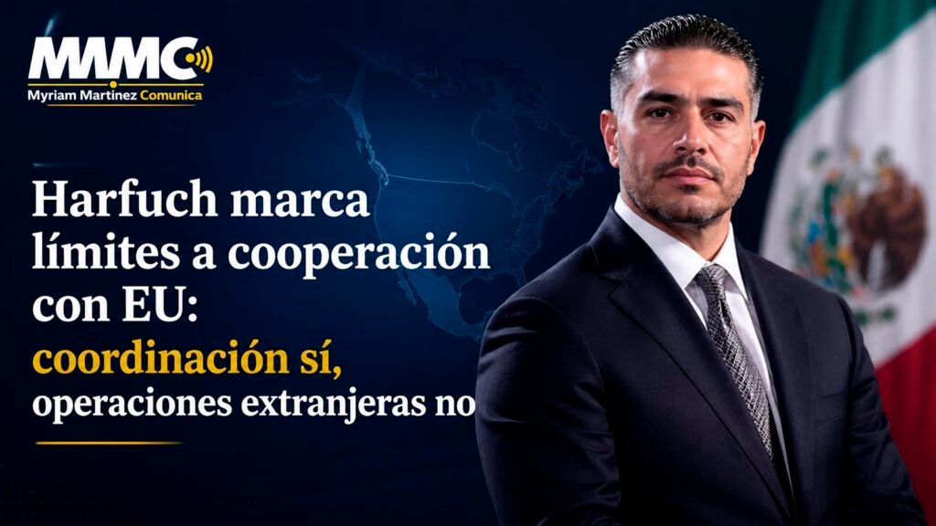 Omar García Harfuch ratificó la cooperación de México con Estados Unidos contra el crimen organizado, pero estableció como límite el respeto pleno a la soberanía nacional.