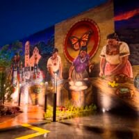 Mural más grande de Michoacán en la Plaza de La Ranita de Uruapan