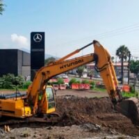 Trabajos de construcción del Ramal Independencia en el surponiente de Morelia.
