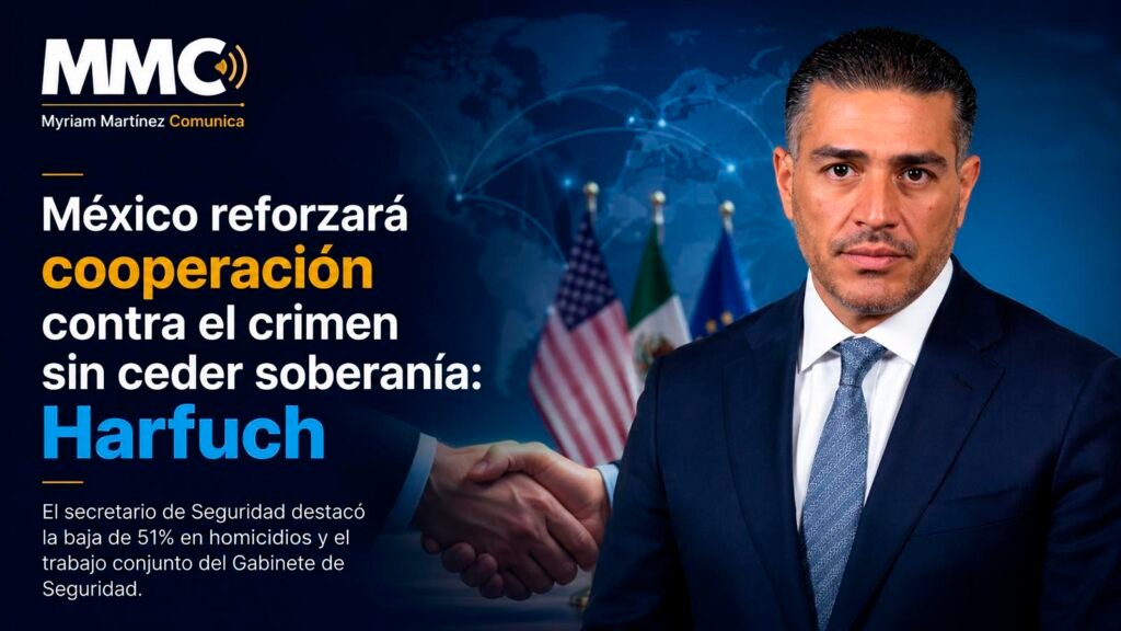Omar García Harfuch habla sobre cooperación internacional y seguridad en México