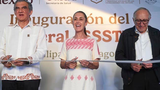 Claudia Sheinbaum informó que su gobierno suma 32 hospitales inaugurados. El nuevo IMSS Bienestar de Ciudad Madero tuvo una inversión superior a mil mdp y beneficiará a 538 mil personas.