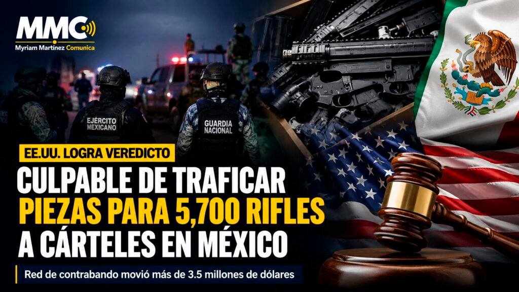Tráfico ilegal de componentes de armas desde Estados Unidos hacia México