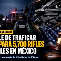 Tráfico ilegal de componentes de armas desde Estados Unidos hacia México