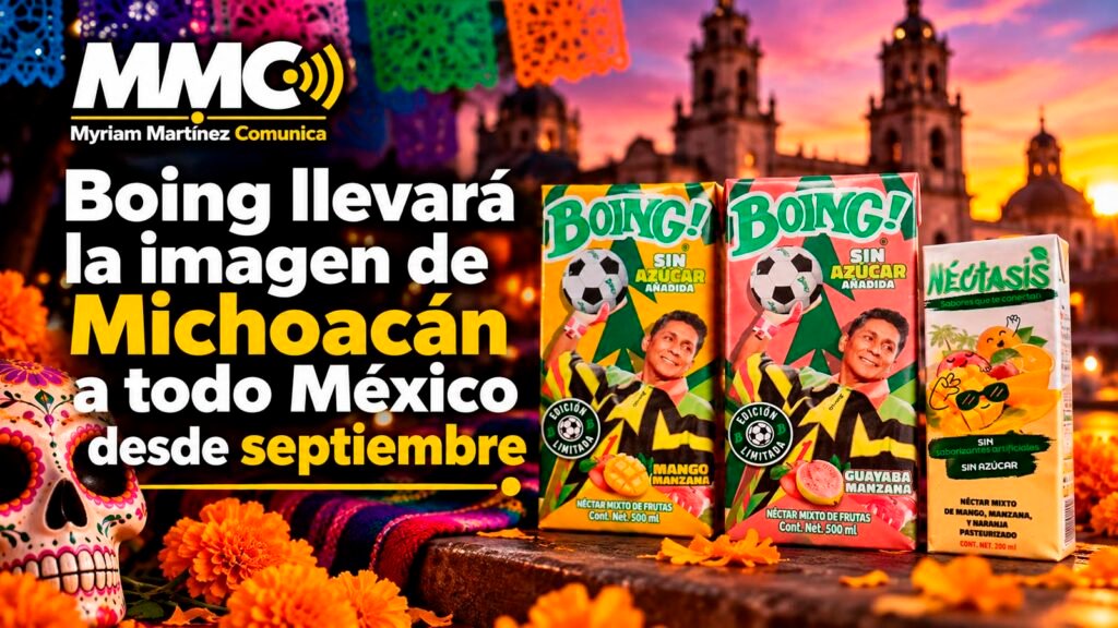 Productos Boing promocionarán Michoacán y su Noche de Muertos en todo México