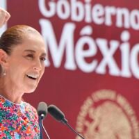 Claudia Sheinbaum durante el cierre de su gira de rendición de cuentas por las 32 entidades.