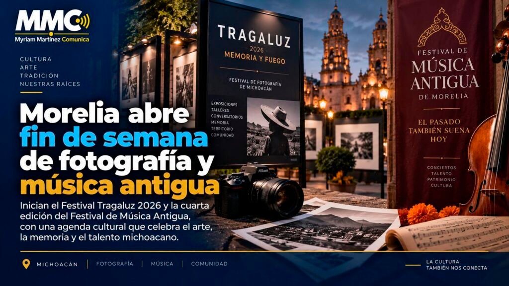 Actividad del Festival Tragaluz de fotografía en Michoacán.