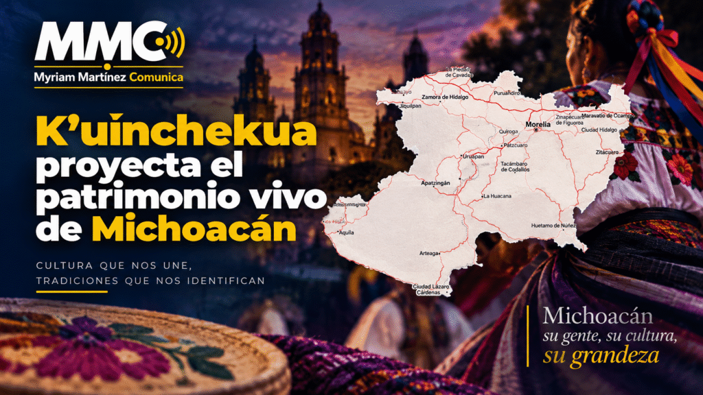 Presentación de danza tradicional durante la K’uínchekua en Michoacán