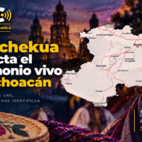 Presentación de danza tradicional durante la K’uínchekua en Michoacán