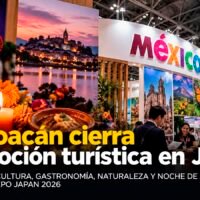 Pabellón de México con participación de Michoacán en Tourism EXPO Japan 2026 en Tokio.