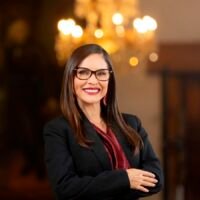 Nalleli Pedraza durante una actividad en el Congreso de Michoacán.