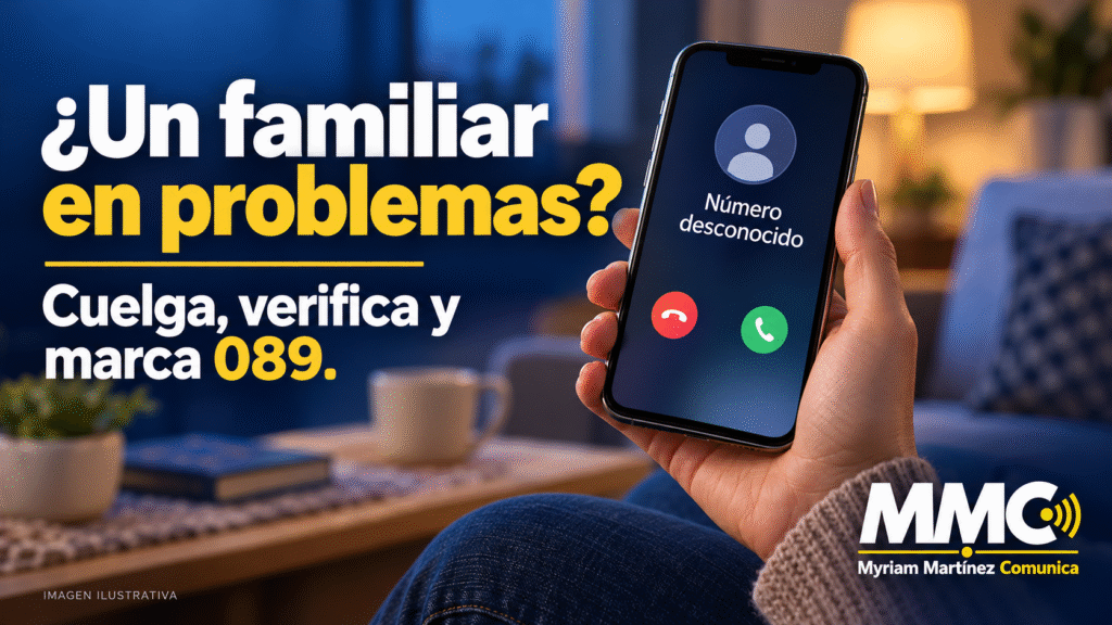 Delincuentes simulan emergencias de familiares para exigir depósitos o transferencias. La Guardia Civil recomienda interrumpir la llamada, verificar y reportar al 089.